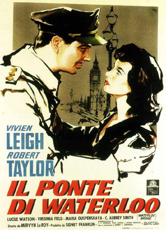 名称：魂断蓝桥 Waterloo Bridge (1940)描述：　第一次世界大战期间，回国度假的陆军中尉罗伊(罗伯特·泰勒)在滑铁卢桥上邂逅了舞蹈演员玛拉(费雯·丽)，两人彼此倾心，爱情迅速升温