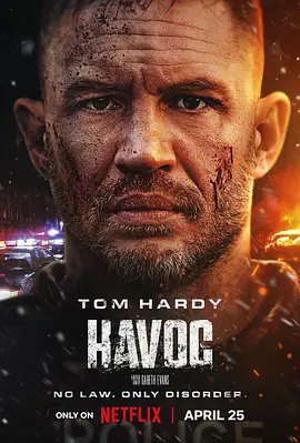 🎬 名称： 毒劫 / Havoc (2025)📝 描述： 一场毒品交易出了差错，某位政客关系疏远的儿子因而陷入危险