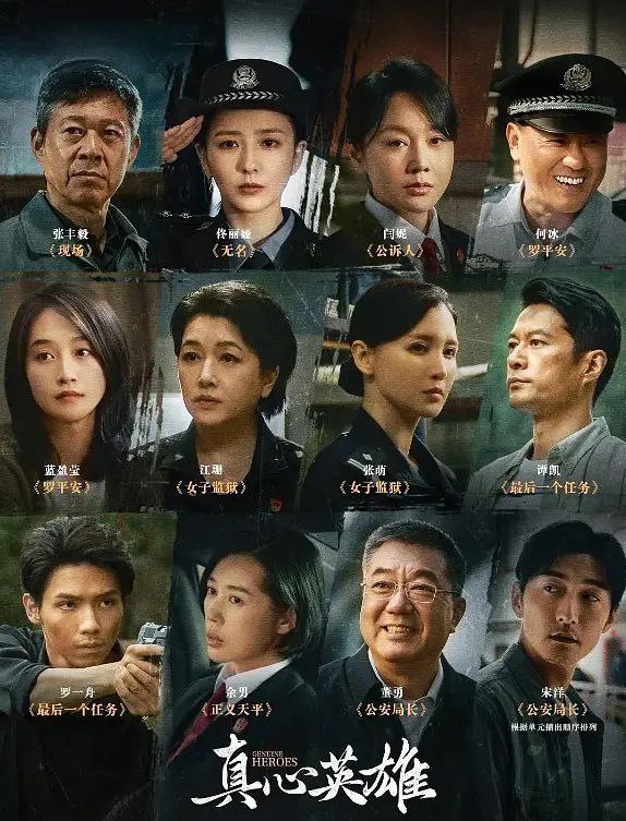 名称：真心英雄 (2025) / Genuine Heroes 4K 更新EP29描述：该剧是在中央政法委重点指导下， 以公安、 检察、法院、司法、国安五大政法单位中8组英雄人物为故事原型的政法题材剧