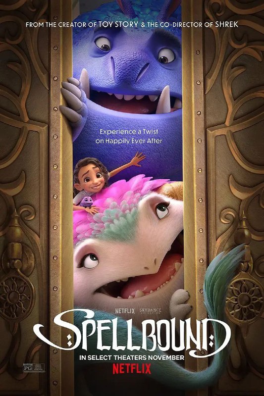 名称：魔咒奇缘 / Spellbound [英语中字][超清][2024]描述：讲述了埃莉安的冒险故事：埃莉安是伦布里亚统治者的小女儿，在父母被神秘咒语变成怪物后，坚韧不拔的她必须勇敢地踏上征程，去拯救她的家人和王国
