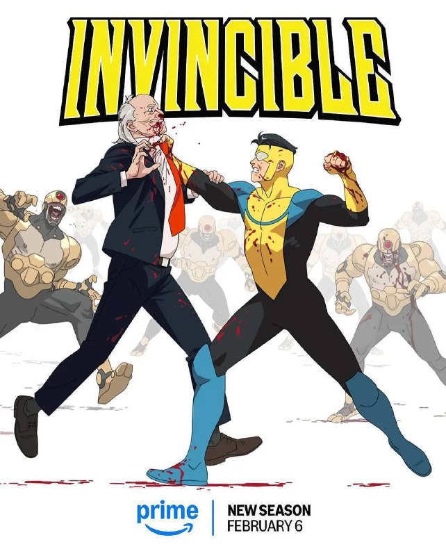 名称：无敌少侠 第三季  Invincible Season 3(2025)[更至8集全][内嵌中英]描述：当马克被迫面对自己的过去和未来时，一切都发生了变化，同时他发现还需要走多远才能保护他所爱的人