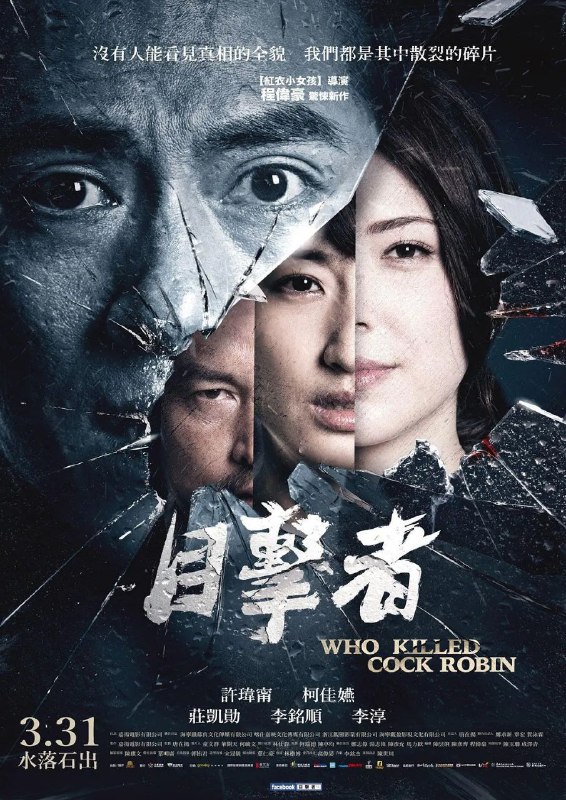 名称：目击者之追凶(2017)【BluRay.1080P 蓝光压制】【内封简英双语多字幕】【惊悚/悬疑/犯罪】【庄凯勋/许玮甯】【6.1GB】·描述：冲劲十足、富有野心的社会线记者小齐，在报导一则事故车还魂新闻时，意外发现9年前一宗肇事逃逸命案并不单纯，虽然提案不被长官邱哥重视，但相信直觉的小齐找上菜鸟警员阿纬帮忙，并说服女主管Maggie连手调查当年的真相