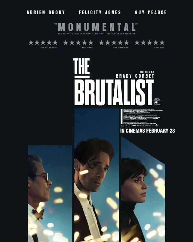 名称：粗野派 / The Brutalist [中英双字][超清][2024]描述：故事围绕匈牙利出生的犹太建筑师拉斯洛·托斯与妻子埃尔兹贝特展开