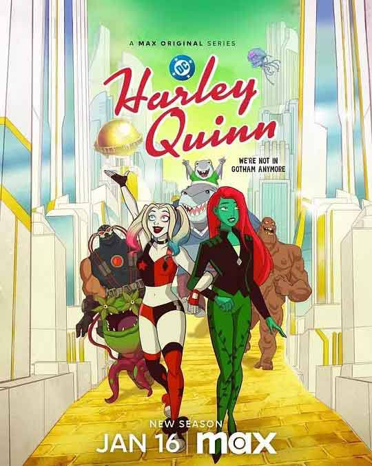 名称： 哈莉·奎茵 第五季 Harley Quinn Season 5 (2025)描述：编剧: 迪恩·洛雷主演: 凯莉·库柯 / 蕾克·贝尔类型: 喜剧 / 爱情 / 动画制片国家/地区: 美国语言: 英语首播: 2025-01-16(美国)季数: 5集数: 10链接：