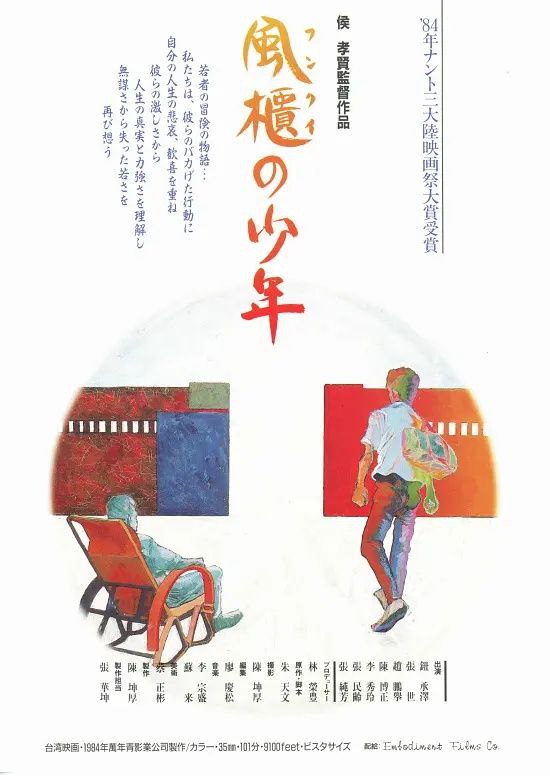 名称：风柜来的人(1983)【BluRay.1080P 蓝光压制】【内封简繁英SUP字幕】【剧情/文艺/青春】描述：阿清(钮承泽)、阿荣(张世)等男孩生于风柜长于风柜，他们在高中毕业后等待征兵的日子里百无聊赖，每日通过赌博、打架、看白戏等形式来挥霍过量的精力