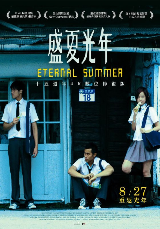 名称：盛夏光年(2006)【BluRay.1080P】【内封繁英SUP字幕】【爱情/文艺/青春】·描述：康正行(张睿家 饰)就读于一件海边小学，身为班长的他被老师任命陪伴一个多动症的小孩余守恒(张孝全 饰)，慢慢影响他，让他变成一个乖孩子