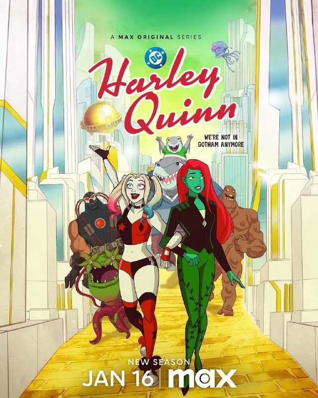 名称：哈莉·奎茵 第五季 Harley Quinn Season 5(2025)[更至9／10集] [内嵌简英][附前4季]描述：Max续订成人动画剧《哈莉·奎茵》第五季