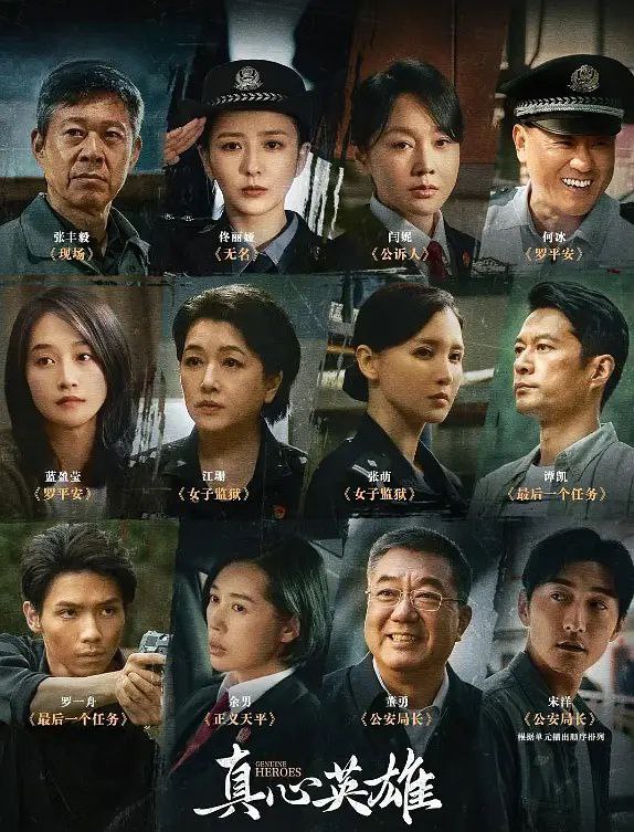 名称：真心英雄 (2025) / Genuine Heroes 4K 更新EP26描述：该剧是在中央政法委重点指导下， 以公安、 检察、法院、司法、国安五大政法单位中8组英雄人物为故事原型的政法题材剧